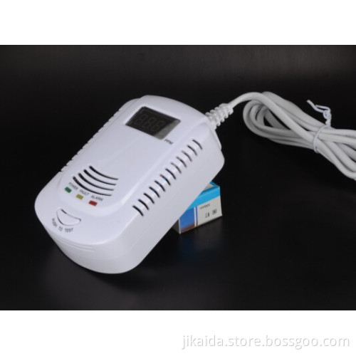 auto real human voice prompt lpg gas leak detector with LCD